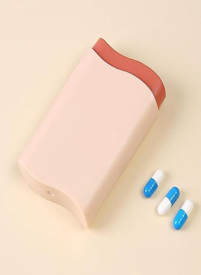 Wrixty Mini Travel Pill Organizer 6 Compartments Moisture Proof Small Pill Box Weekly Dispenser for Pocket Purse Daily Pill Case Portable Medicine Vitamin Fish Oil Pill Holder Container (Multi Color) - Image 1